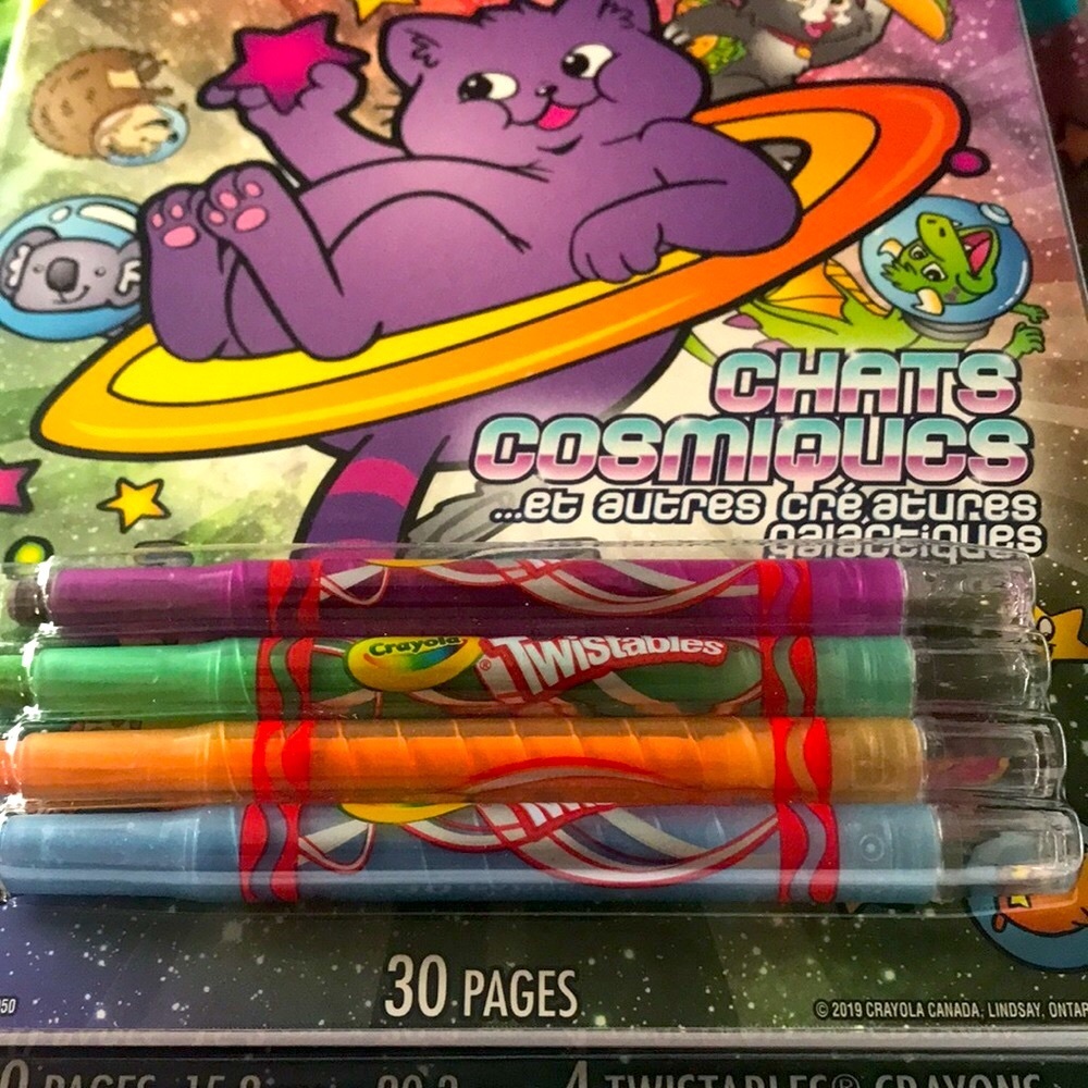 🌻4/$20 Crayola Cosmic Cats Colouring Book Activity Pack - Picture 4 of 6